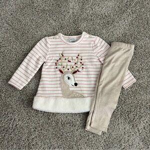 Baby girl Reindeer outfit size 24 months
